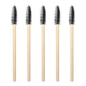 Bamboo Cleaning Brush Eyelash Extension Tools Bamboo Handle Mascara Wand Eyelash Brush