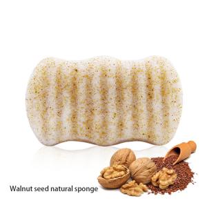 Walnut Seed Natural Bath Konjac Sponge Exfoliating Body