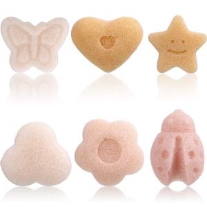 Different Cute Shapes Natural Kids Bath Sponges Konjac Baby Sponge for Bathing