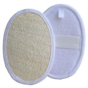 Wholesale 100% Natural Oval Body Scrubber Exfoliating Loofah Sponge Pad For Bath