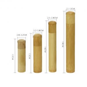 Eco-friendly Bamboo Tube For Toothbrush And Cutlery Sets