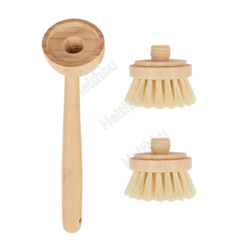 Compostable Dish Scrub Brush - Bamboo Dish Brush - Pot Scrubber - Volverde